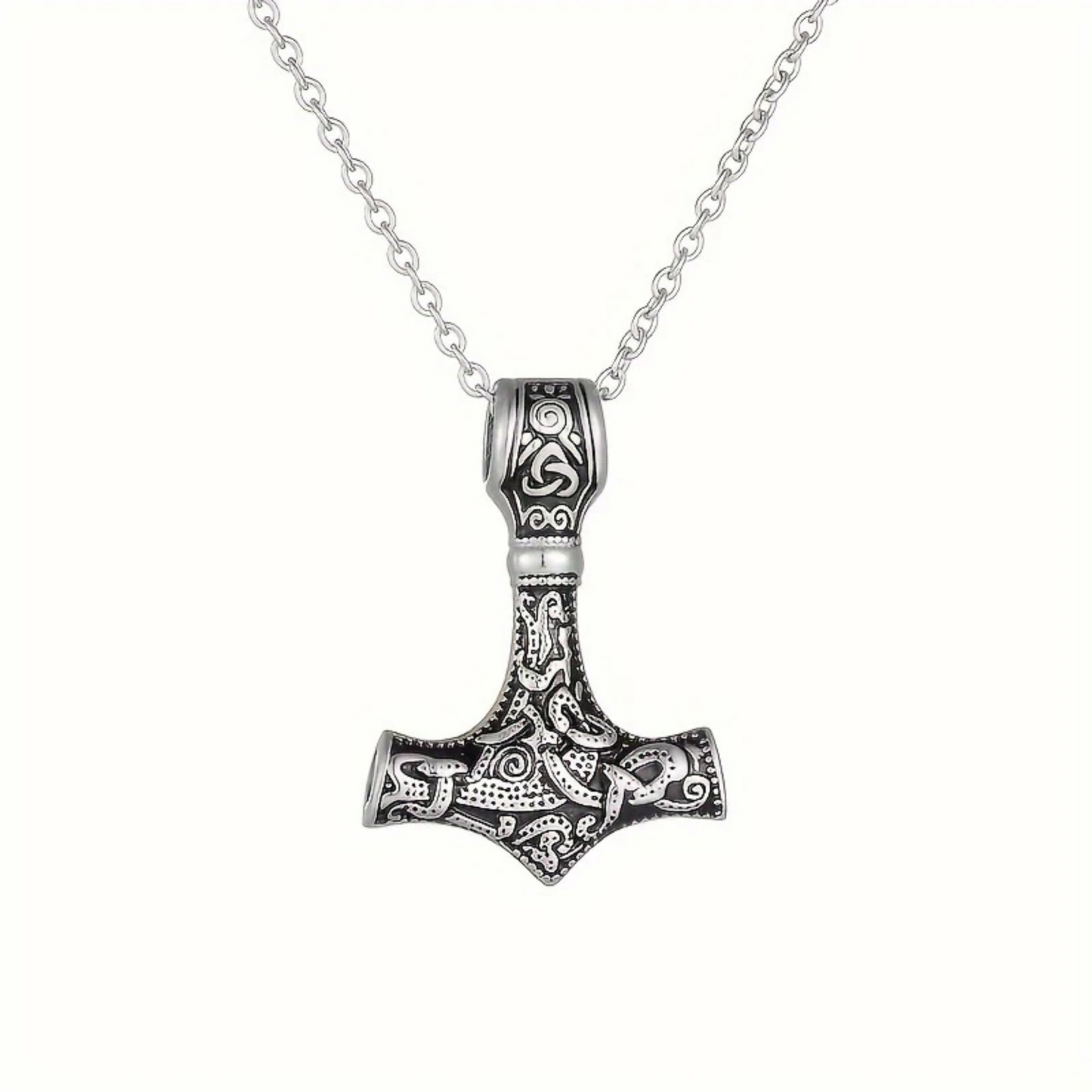Chrome Cross Necklace