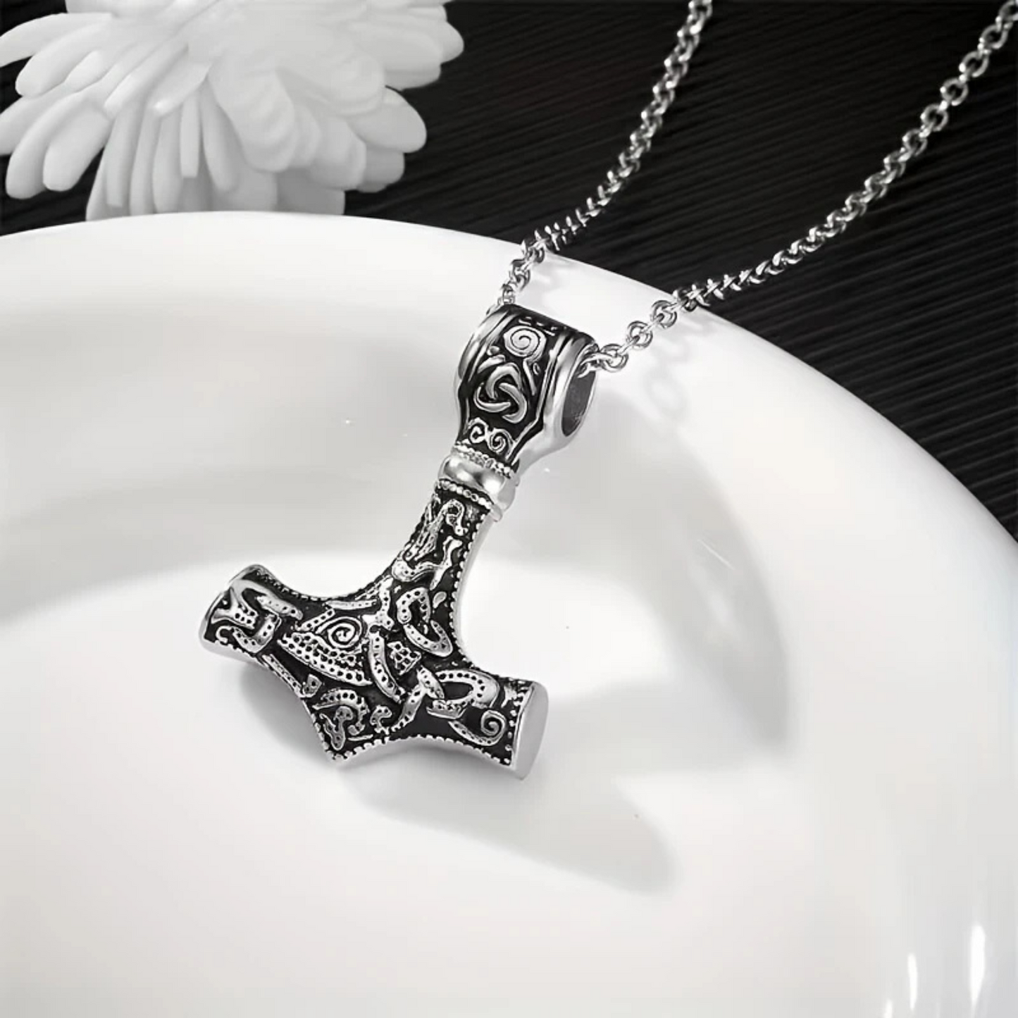 Chrome Cross Necklace